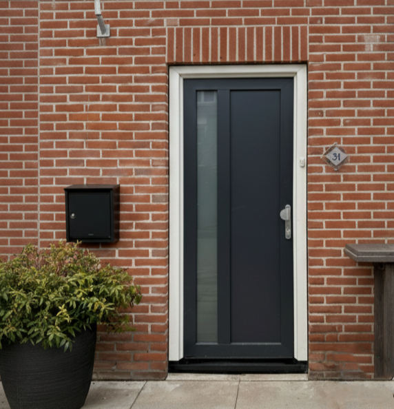 voordeur-donkergrijs-kunststof